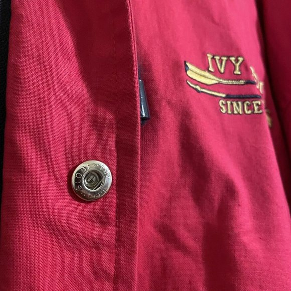 *SOLD* Vintage Ivy Crew Rowing Jacket Red/Dark Blue Medium *Runs Big* “Crew 8” - Picture 6 of 9